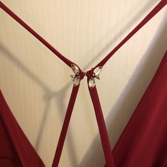 AZAZIE Burgundy Bridesmaid Dress - Picture 7 of 7